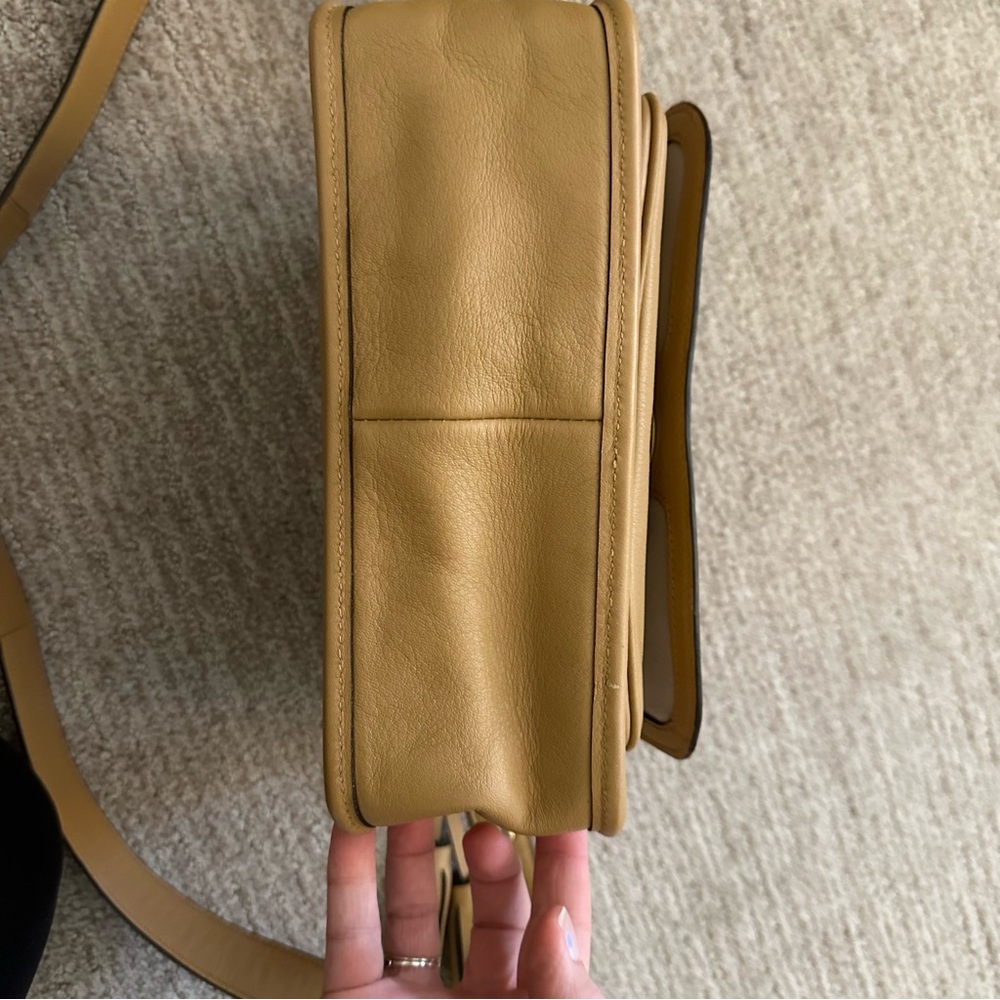 Coach Tan Leather Legacy Archive Rambler Crossbody Bag Tassel Purse 21194 - Picture 7 of 9